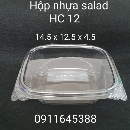 Hộp nhựa Salad HC12 - Bao Bì Trường An - Công Ty Sản Xuất Bao Bì Trường An